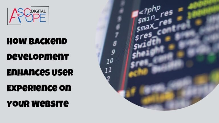 How backend development enhances website user experience through performance, security, and reliable functionality
