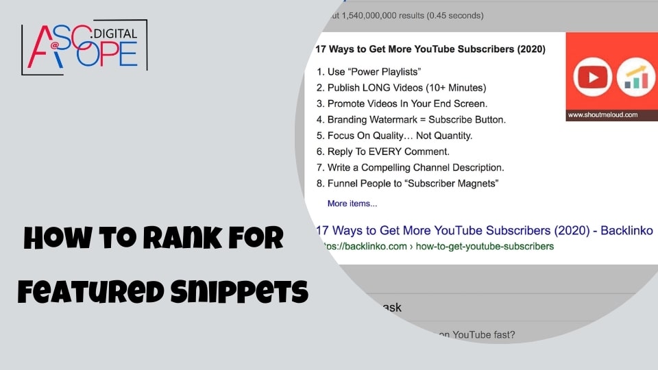 How to Rank for Featured Snippets